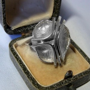 835 zilveren silver modernist modernistische vintage designer ring 60er 70er jaren 1960s 1970s 1.JPG