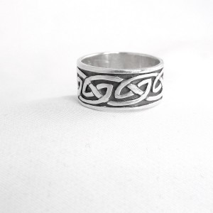 Celtic Keltische 925 sterling silver zilveren band ring  vintage designer 3.JPG