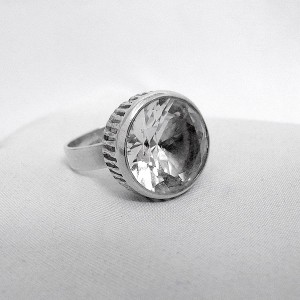 Bengt Hallberg BeH Sweden Zweden Zweedse sterling 925 silver zilveren adjustable  verstelbare ring Rock crystal bergkristal designer modernist vintage 3.JPG