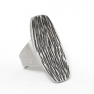 Jorgen Jensen Denemarken Denmark modernist pewter modernistische 60er jaren tinnen adjustable verstelbare ring met brutalist, no. 181 2.JPG