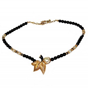 Orena Paris vintage designer collier necklace kettting costume jewlry 1980s 80er jaren beads peral parel kralen 7.jpg
