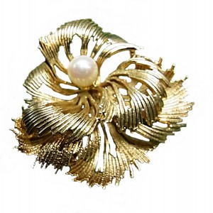 Andreas Daub Amerikaner Germany Duitsland gilded vergulde vintage designer brooch broche 5a.jpg