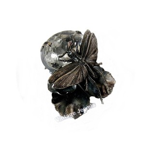 Ermani Bulatti Dutch Nederlands designer design clip earrings oorbellen vintage dragonfly libelle crystal 3.jpg