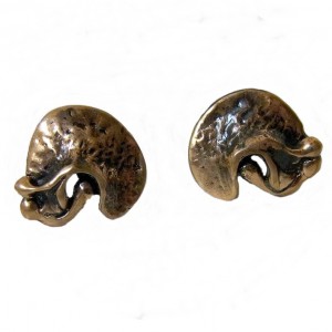 Harrie Lenferink Dutch Nederlands bronze bronzen clip oorbellen earrings modernist brutalist vintage designer 4a.jpg