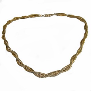 Christian Dior vintage gold plated gold tone goud  collier ketting necklace choker designer haute couture 1980s 80er jaren 2.JPG