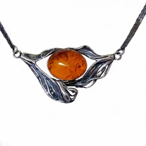 Torben Stovring Design Denmark Denemarke 925 sterling zilveren silver amber barnsteen collier ketting necklace designer vintage modernist scandinavian 1.JPG