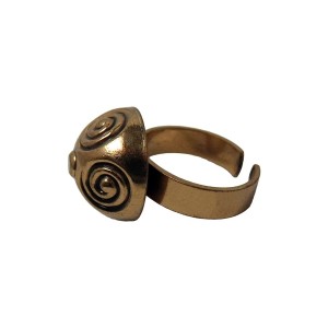 Kalevala Koru Oy Finland bronze bronzen adjustable verstelbare ring Halikon Spiraali traditional modernist Scandinavian designer 1.jpg