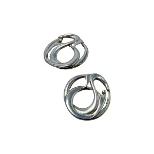 Ola Glorie sterling 925 silver zilveren stud earrings oorstekers Orkneys OMG Scotland Schotland VK UK vintage designer modernist 1.jpg