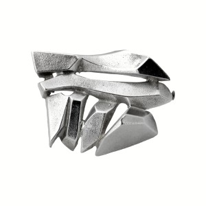 Lapponia Crystallization Bjorn Weckstrom Finland Finse Finnish 925 sterling silver zilveren brooch broche designer modernist brutalist original pouch originele zakje 1977 1.jpg