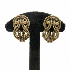 Kalevala Koru Oy Finland bronze bronzen knot knoop clip earrings oorbellen Celtic Keltische modernist brutalist desinger Helsinki Germund Paaer Teljänneito collection 7.JPG