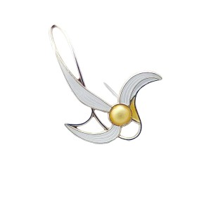 Alksel Holmsen Norway Noorwegen brooch broche 925 sterling silver zilveren white wit gold goud enamel emaille vintage designer modernist 1950s mid century 5.jpg