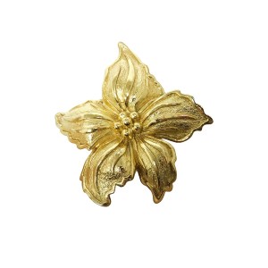 Christian Dior Paris France French Frankrijk goldtone goudkleurig bloem broche flower brooch designer vintage 1980s 80er jaren 2a.jpg