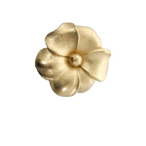 Christian Dior Paris France French Frankrijk ronde round goldtone goudkleurig bloem broche flower brooch designer vintage 1980s 80er jaren 8a.jpg