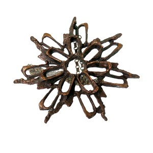 Knut Paulsen Norway Noorwegen, bronzen bronze vintage designer brutalist modernistische pendant necklace hanger ketting collier 70er jaren 1970s 1a.jpg