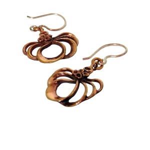 Hannu Ikonen Finland bronze bronze dangle hang oorbellen earrings designer vintage modernist reindeer moss rendier mos 1960s -1970s 60er 70er jaren 5a.jpg