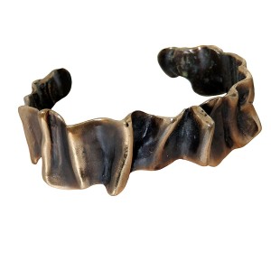 Harrie Harry Lenferink bronzen bronze pendant bracelet armband spang cuff moderninst vintage designer 80er jaren 1980s 1a.JPG