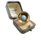 Karl (K.E.) Palmberg voor Alton Zweden, vintage verstelbare modernistische bronzen ring, 70er jaren.