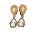 Gas Bijoux St. Tropez Frankrijk, vintage clip oorbellen, 90er jaren.