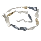 Jeh Dutch design 925 zilveren modernistisch brutalistisch designer collier.